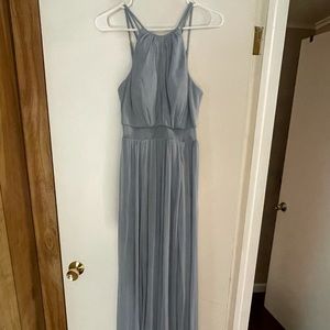 Azazie Size 6 Dusty Blue Dress